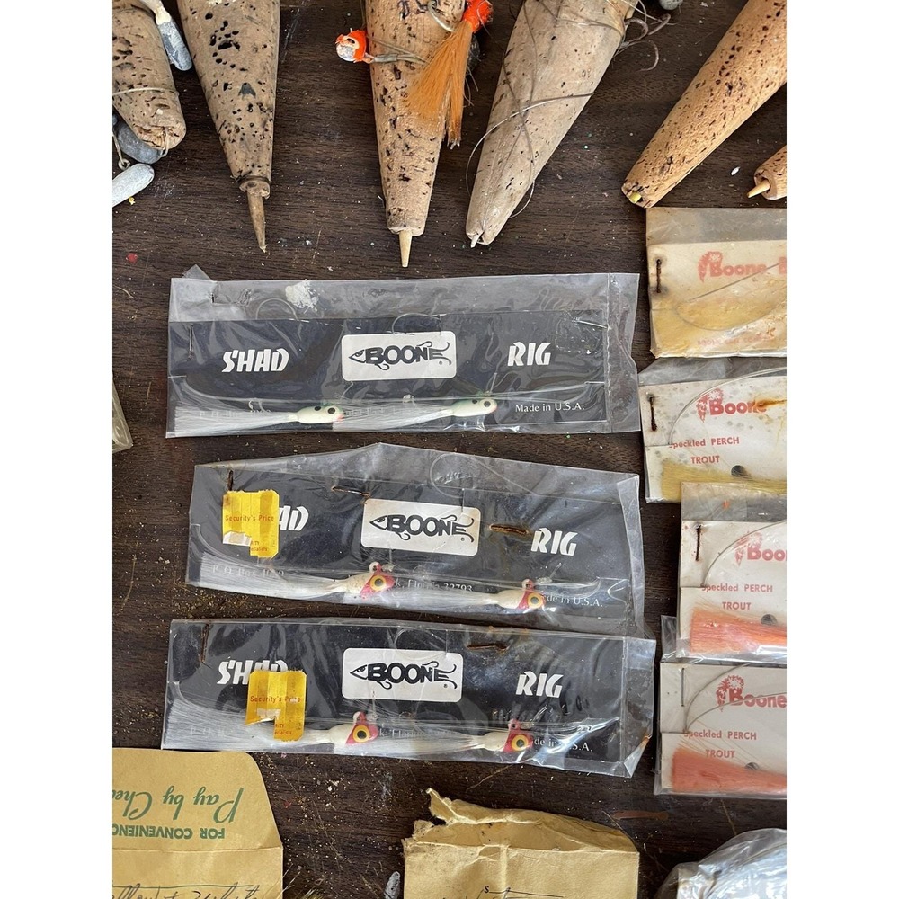 LOT 29+ VTG Fishing Fly Jig Bucktail Shad Speck Popping Corks Lures Split Shot - Picture 6 of 13